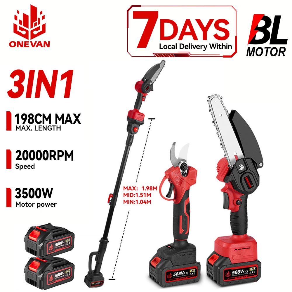 Gardening Tools Sale - ONEVAN 3in1 Elettrico Alto Ramo Sega