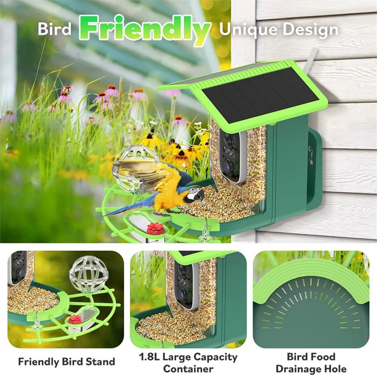Gardening Tools Video - Telecamera per Alimentatore Uccelli ABPP con