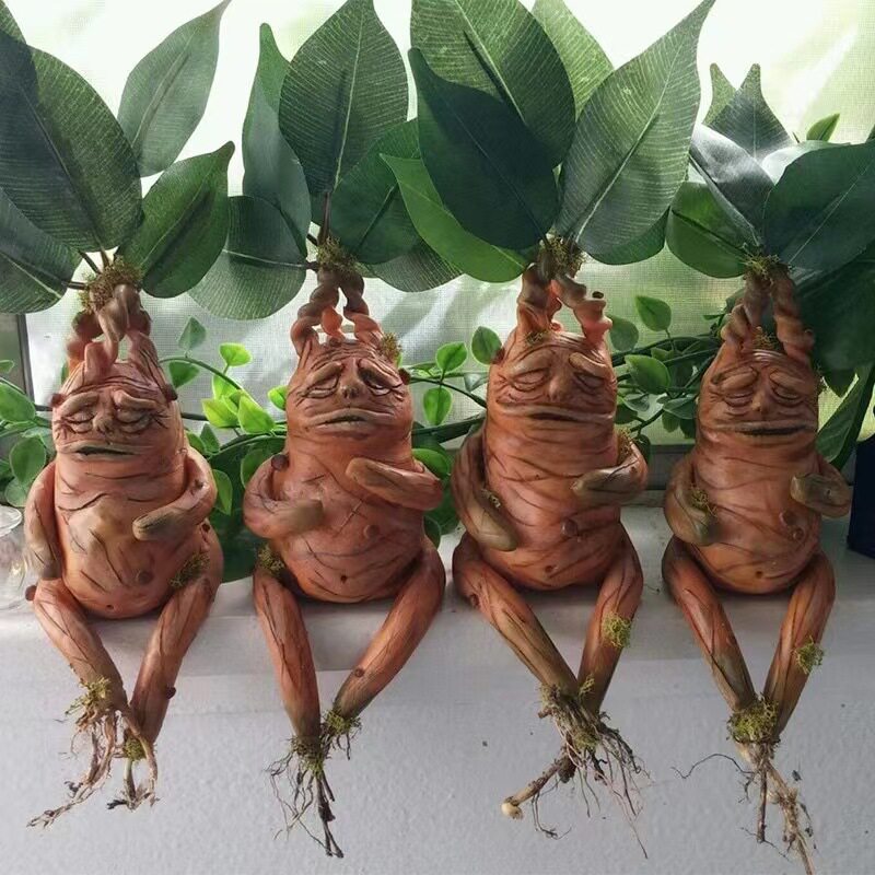 Gardening Tools Amazon - Ornamento in Resina Mandragora, Decorazione per