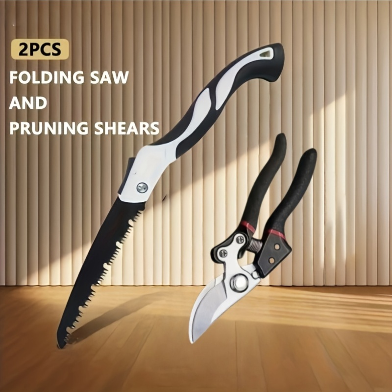 Gardening Tools Australia - Sega Pieghevole Resistente e Forbici da