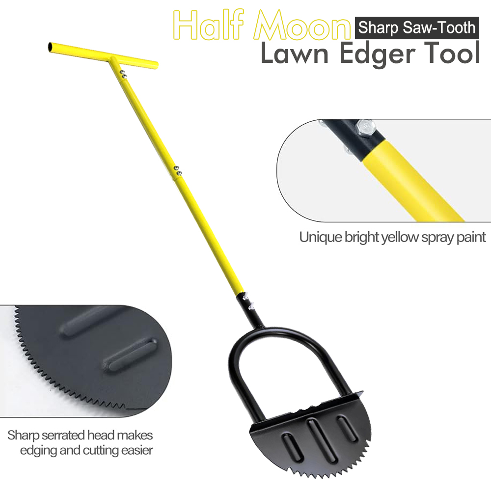 Gardening Tools Long - Tagliabordi a Mezzaluna con Manico Lungo